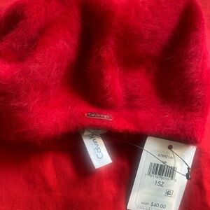 Calvin Klein Vibrant Red Knit Hat